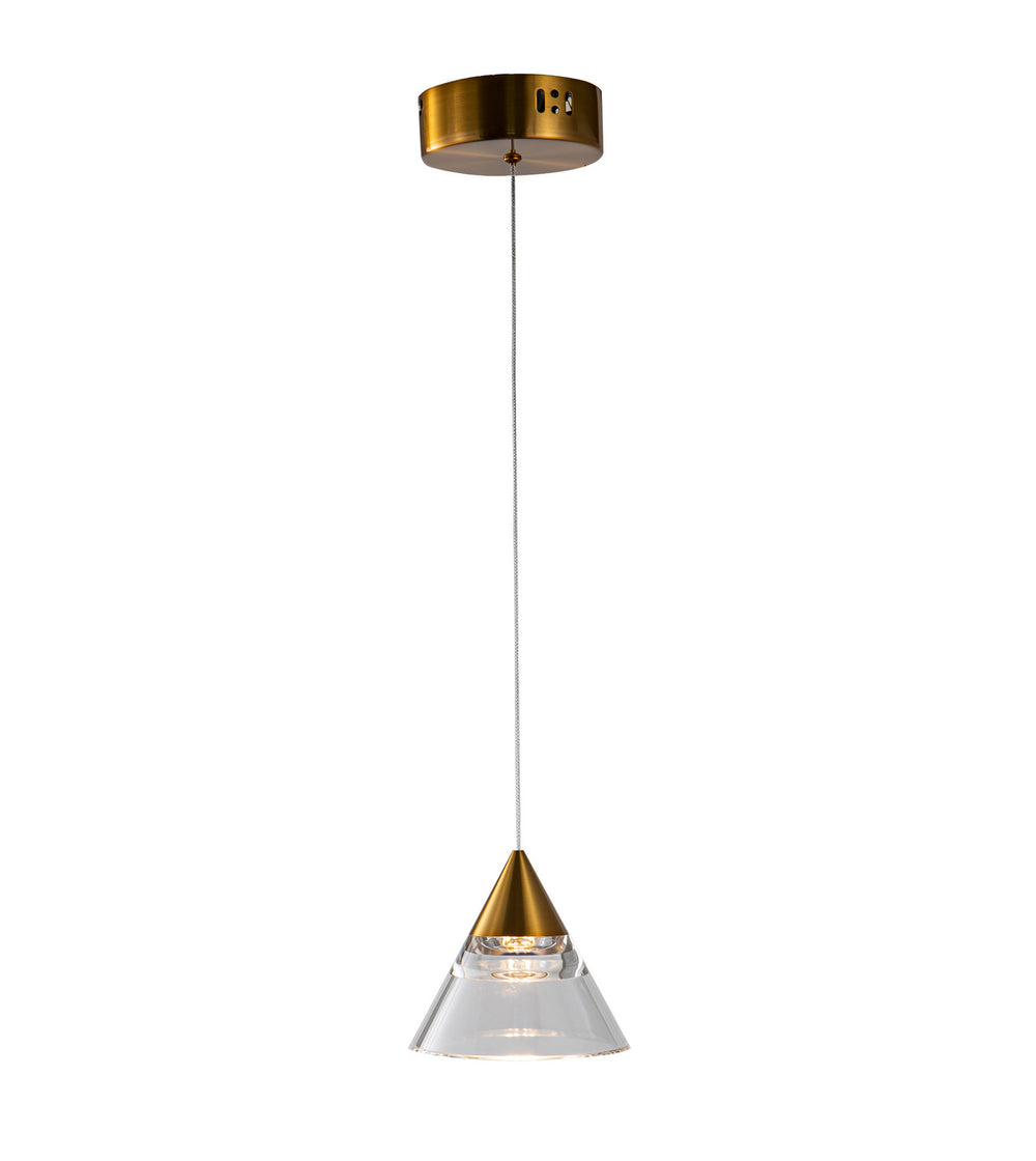 Bethel International Canada - LED Pendant - Antique Gold- Union Lighting Luminaires Decor