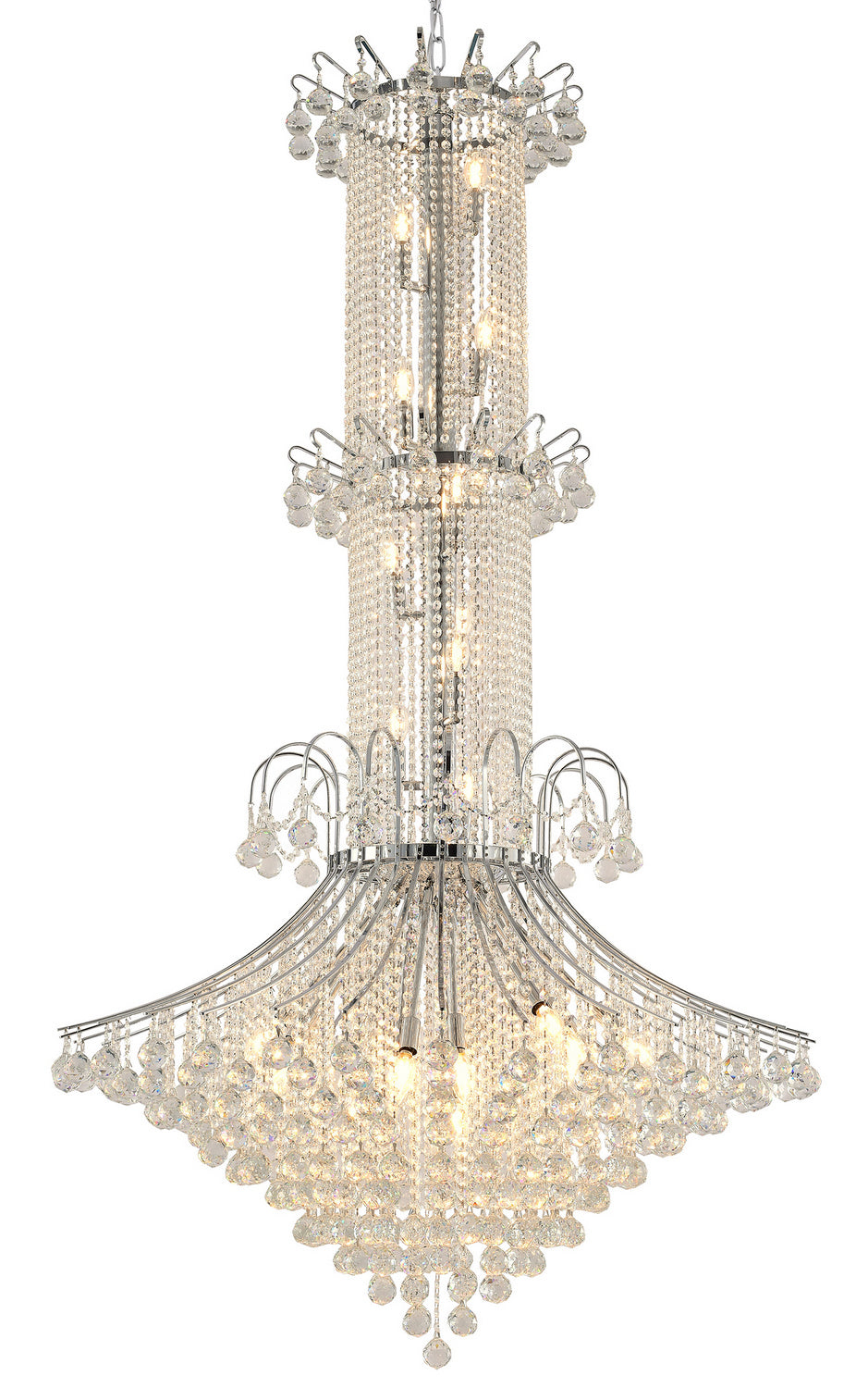 Bethel International Canada - 20 Light Chandelier - Chrome- Union Lighting Luminaires Decor