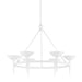 Troy Lighting Canada - Six Light Chandelier - Cecilia - Gesso White- Union Lighting Luminaires Decor