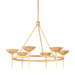 Troy Lighting Canada - Six Light Chandelier - Cecilia - Vintage Gold Leaf- Union Lighting Luminaires Decor