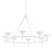 Troy Lighting Canada - Eight Light Chandelier - Cecilia - Gesso White- Union Lighting Luminaires Decor