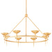 Troy Lighting Canada - Eight Light Chandelier - Cecilia - Vintage Gold Leaf- Union Lighting Luminaires Decor