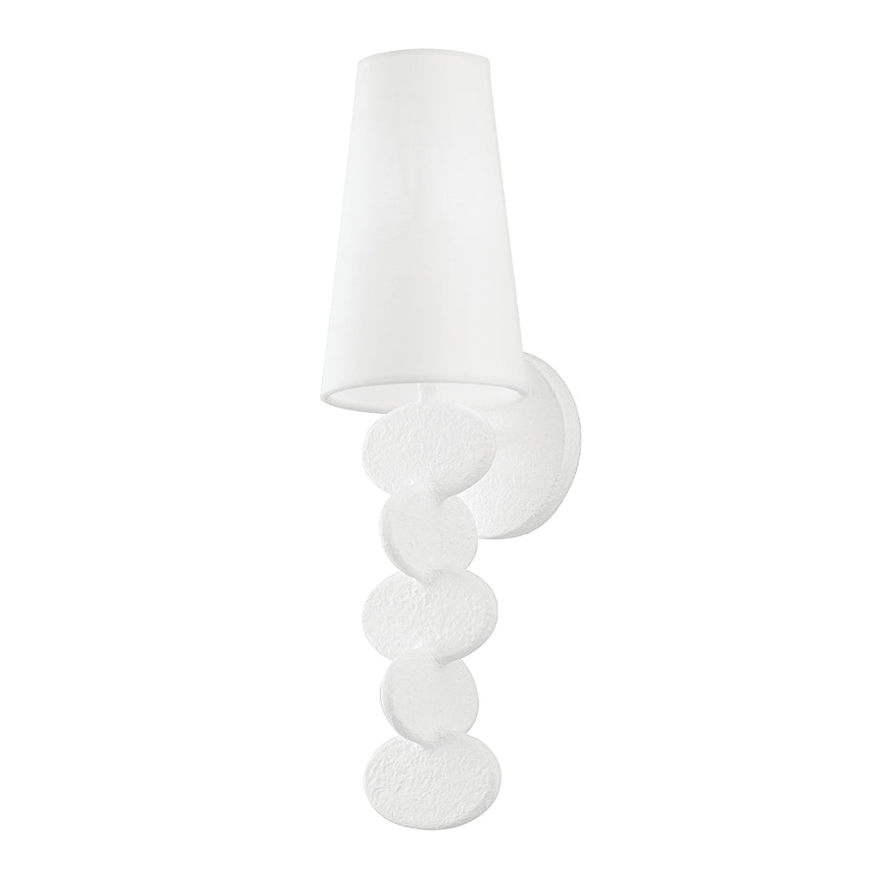 Troy Lighting Canada - One Light Wall Sconce - Ellios - Gesso White- Union Lighting Luminaires Decor