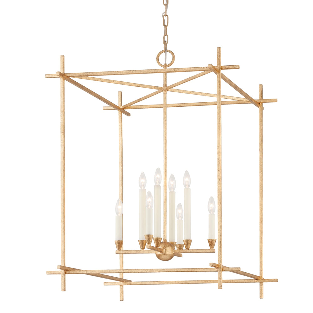 Troy Lighting Canada - Eight Light Lantern - Huck - Vintage Gold Leaf- Union Lighting Luminaires Decor