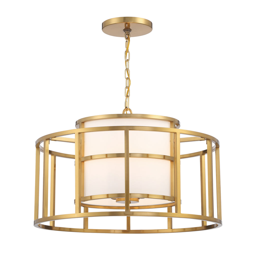 Crystorama - Five Light Chandelier - Hulton - Luxe Gold- Union Lighting Luminaires Decor