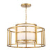 Crystorama - Five Light Chandelier - Hulton - Luxe Gold- Union Lighting Luminaires Decor