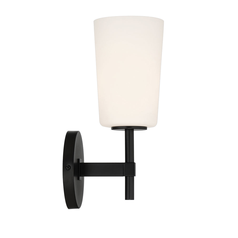 Crystorama - One Light Wall Sconce - Colton - Black- Union Lighting Luminaires Decor
