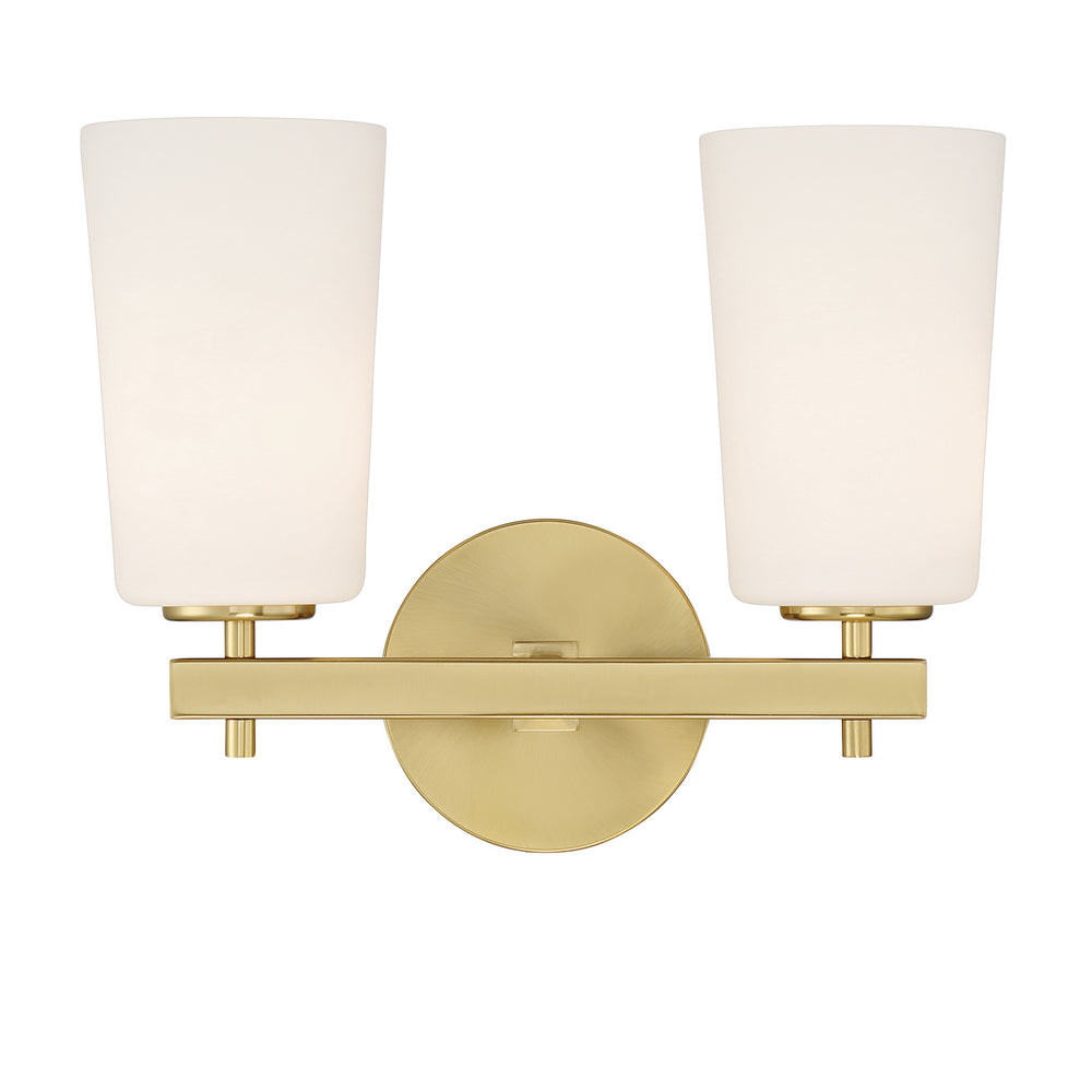 Crystorama - Two Light Wall Sconce - Colton - Aged Brass- Union Lighting Luminaires Decor