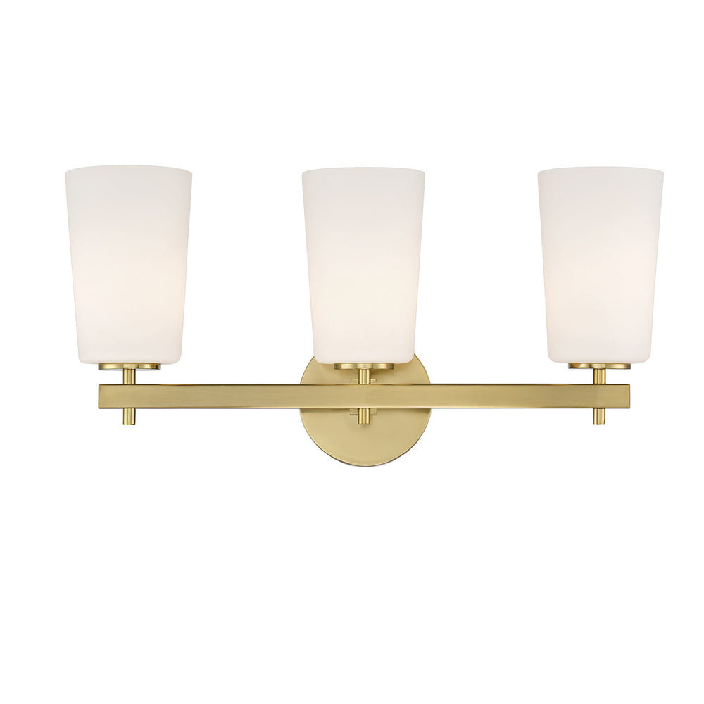 Crystorama - Three Light Wall Sconce - Colton - Aged Brass- Union Lighting Luminaires Decor