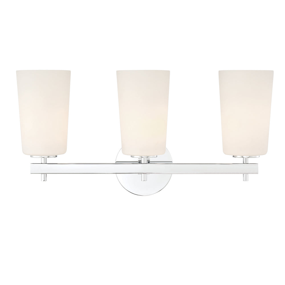 Crystorama - Three Light Wall Sconce - Colton - Polished Chrome- Union Lighting Luminaires Decor