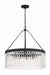 Crystorama - Eight Light Chandelier - Emory - Black Forged- Union Lighting Luminaires Decor
