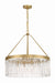 Crystorama - Eight Light Chandelier - Emory - Modern Gold- Union Lighting Luminaires Decor
