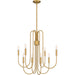 Quoizel - Eight Light Chandelier - Cabry - Brushed Weathered Brass- Union Lighting Luminaires Decor