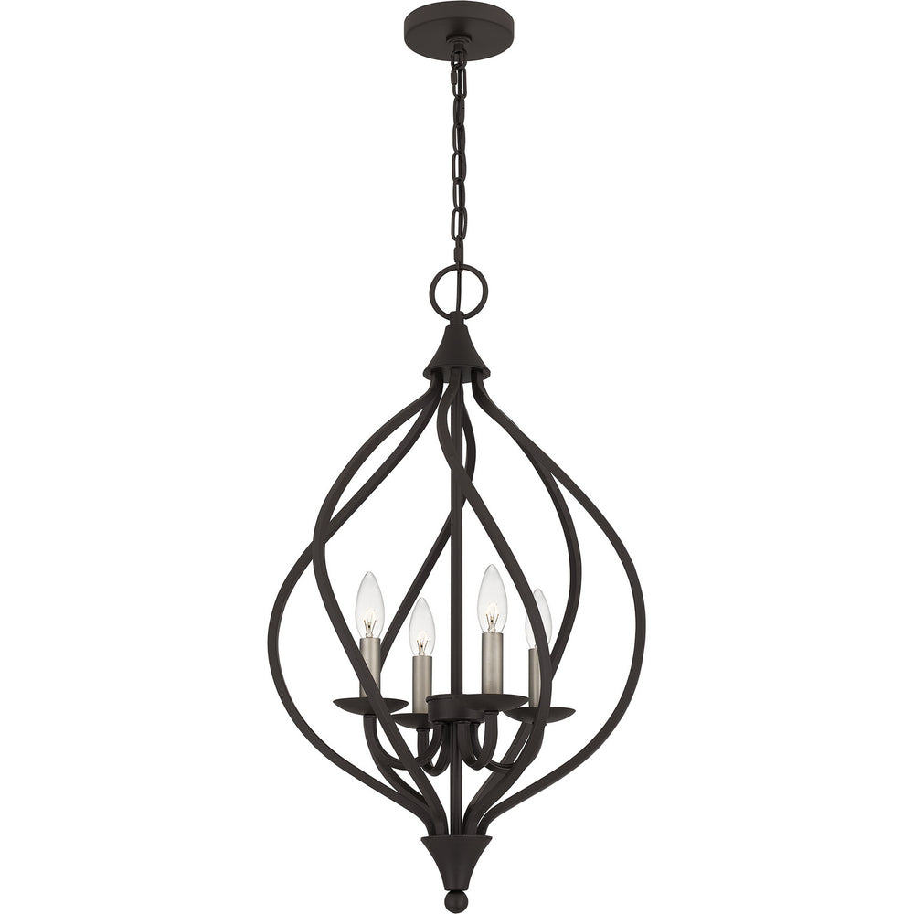 Quoizel - Four Light Pendant - Dupont - Old Bronze- Union Lighting Luminaires Decor