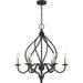 Quoizel - Six Light Chandelier - Dupont - Old Bronze- Union Lighting Luminaires Decor