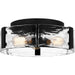 Quoizel - Three Light Flush Mount - Quoizel Flush Mount - Matte Black- Union Lighting Luminaires Decor