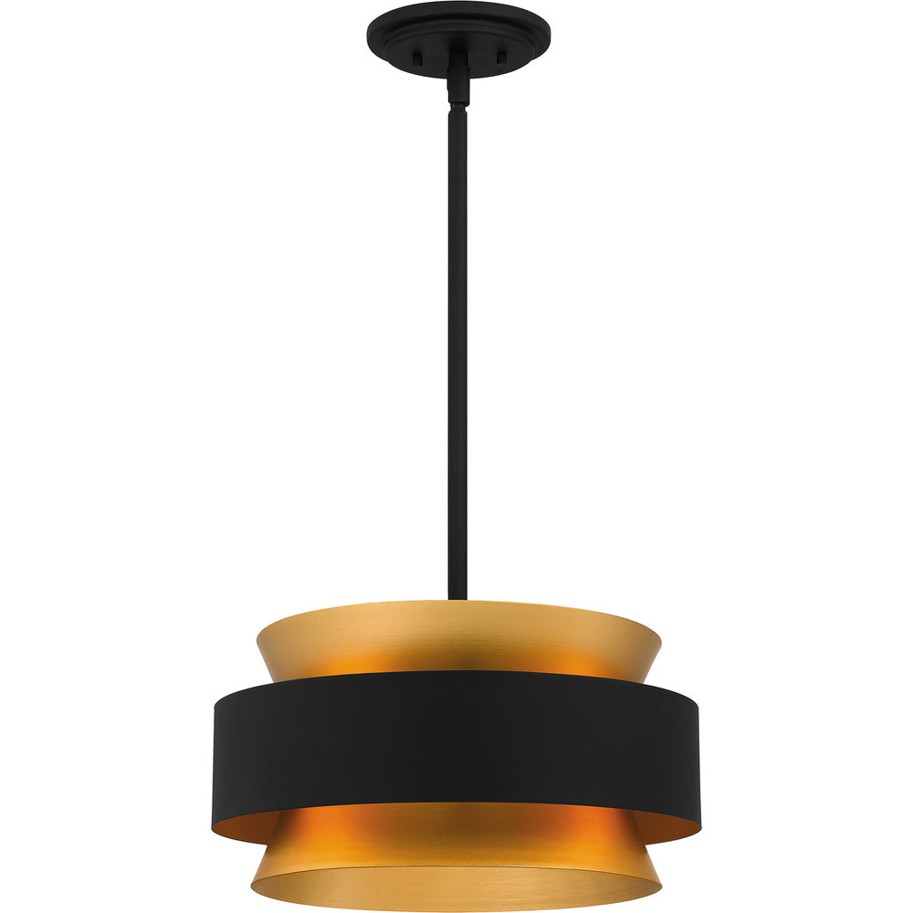 Quoizel - Three Light Pendant - Quoizel Pendant - Earth Black- Union Lighting Luminaires Decor