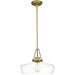 Quoizel - One Light Pendant - Quoizel Pendant - Aged Brass- Union Lighting Luminaires Decor