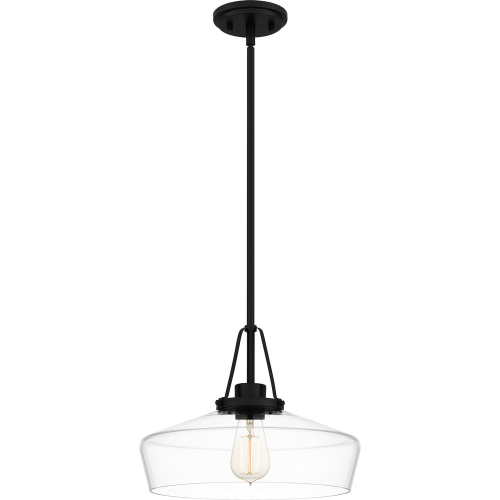 Quoizel - One Light Pendant - Quoizel Pendant - Matte Black- Union Lighting Luminaires Decor