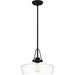Quoizel - One Light Pendant - Quoizel Pendant - Matte Black- Union Lighting Luminaires Decor