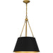 Quoizel - Four Light Pendant - Quoizel Pendant - Matte Black- Union Lighting Luminaires Decor