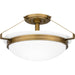 Quoizel - Two Light Semi Flush Mount - Quoizel Semi-Flush Mount - Weathered Brass- Union Lighting Luminaires Decor