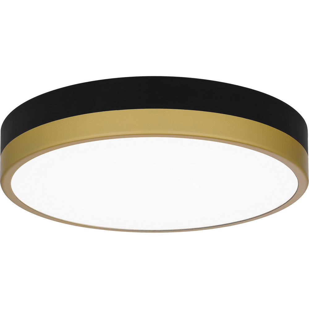 Quoizel - LED Flush Mount - Weldin - Matte Black Gold- Union Lighting Luminaires Decor