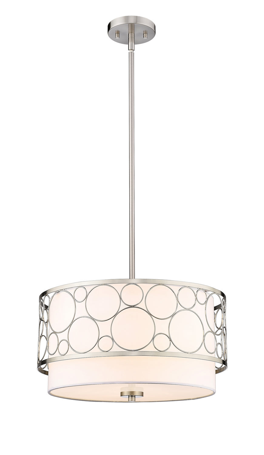 Z-Lite Canada - Three Light Pendant - Kendall - Brushed Nickel- Union Lighting Luminaires Decor