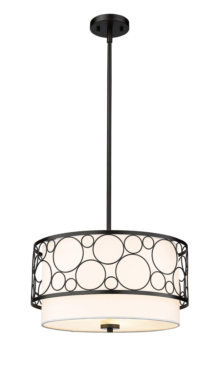Z-Lite Canada - Three Light Pendant - Kendall - Matte Black- Union Lighting Luminaires Decor