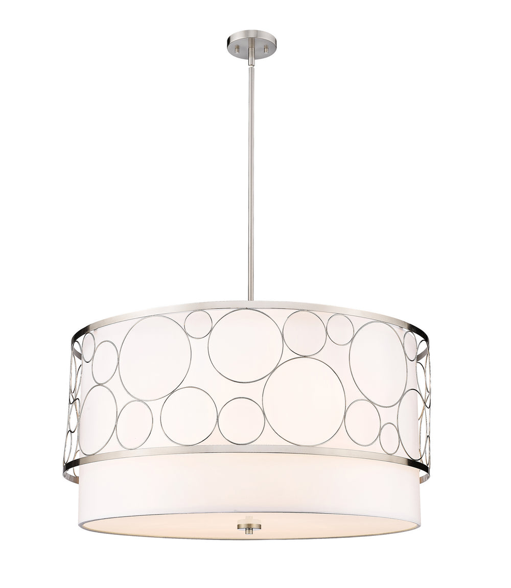 Z-Lite Canada - Five Light Chandelier - Kendall - Brushed Nickel- Union Lighting Luminaires Decor
