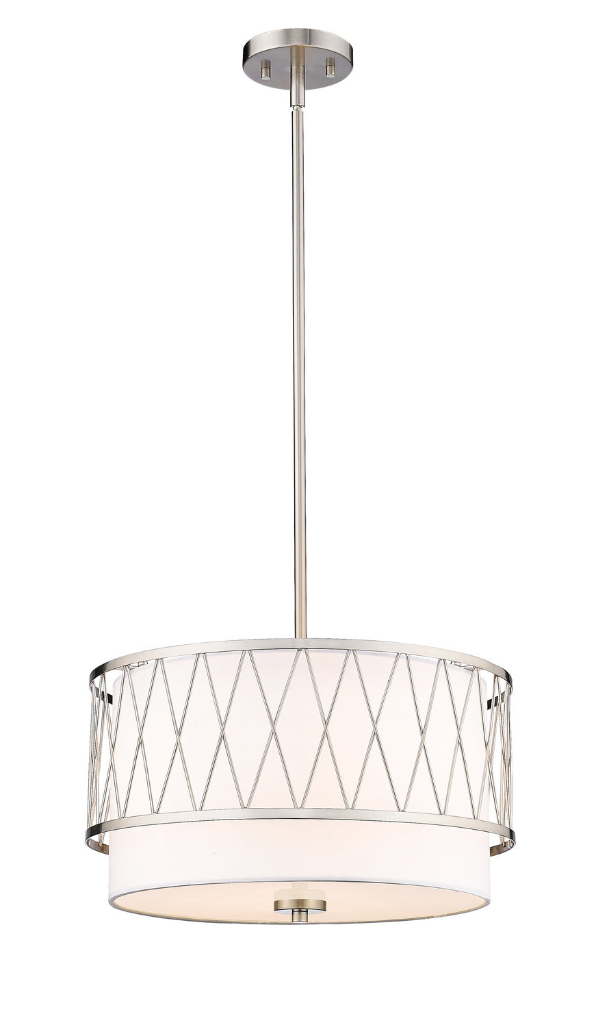 Z-Lite Canada - Three Light Pendant - Dalton - Brushed Nickel- Union Lighting Luminaires Decor
