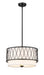 Z-Lite Canada - Three Light Pendant - Dalton - Matte Black- Union Lighting Luminaires Decor