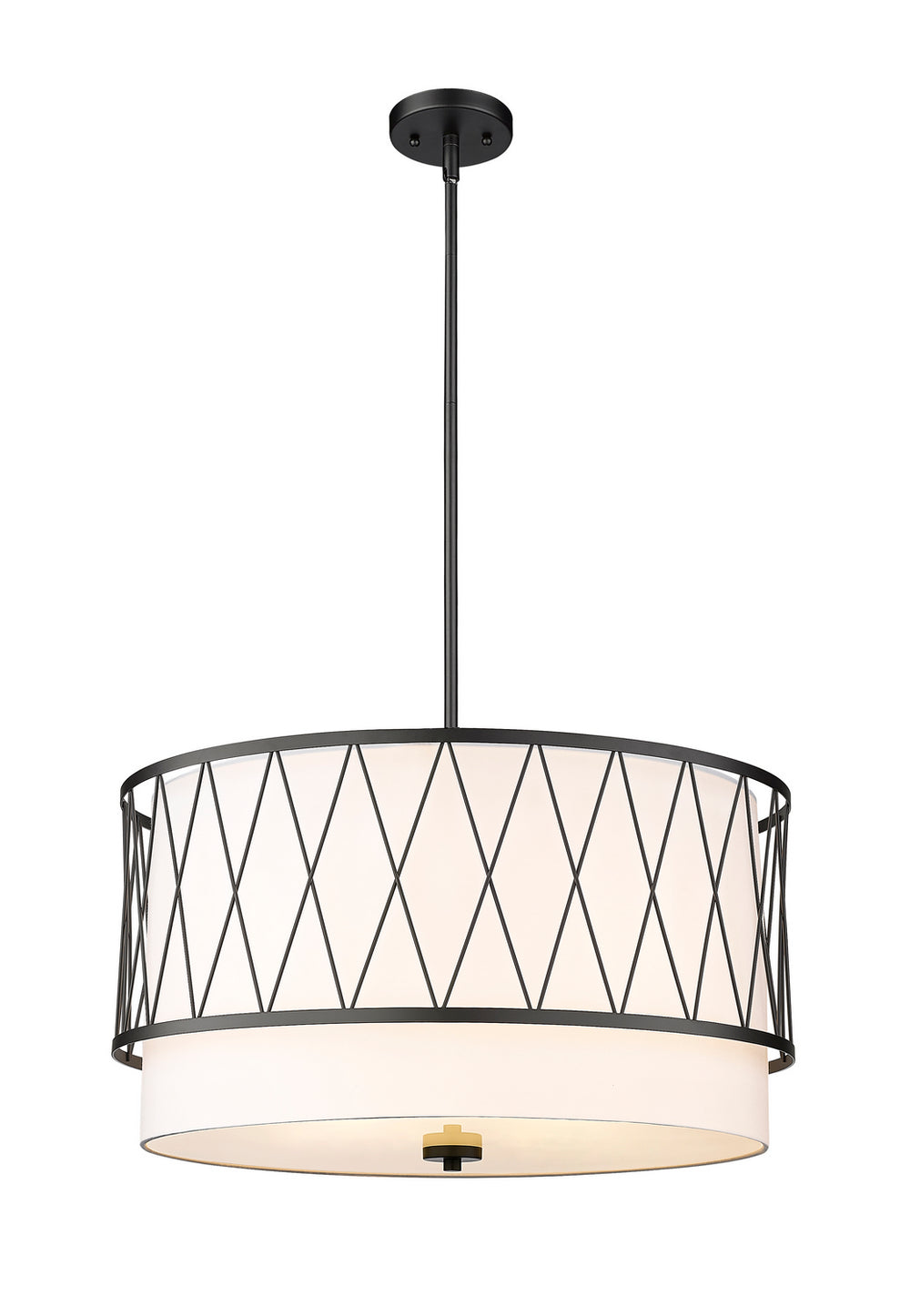 Z-Lite Canada - Four Light Pendant - Dalton - Matte Black- Union Lighting Luminaires Decor