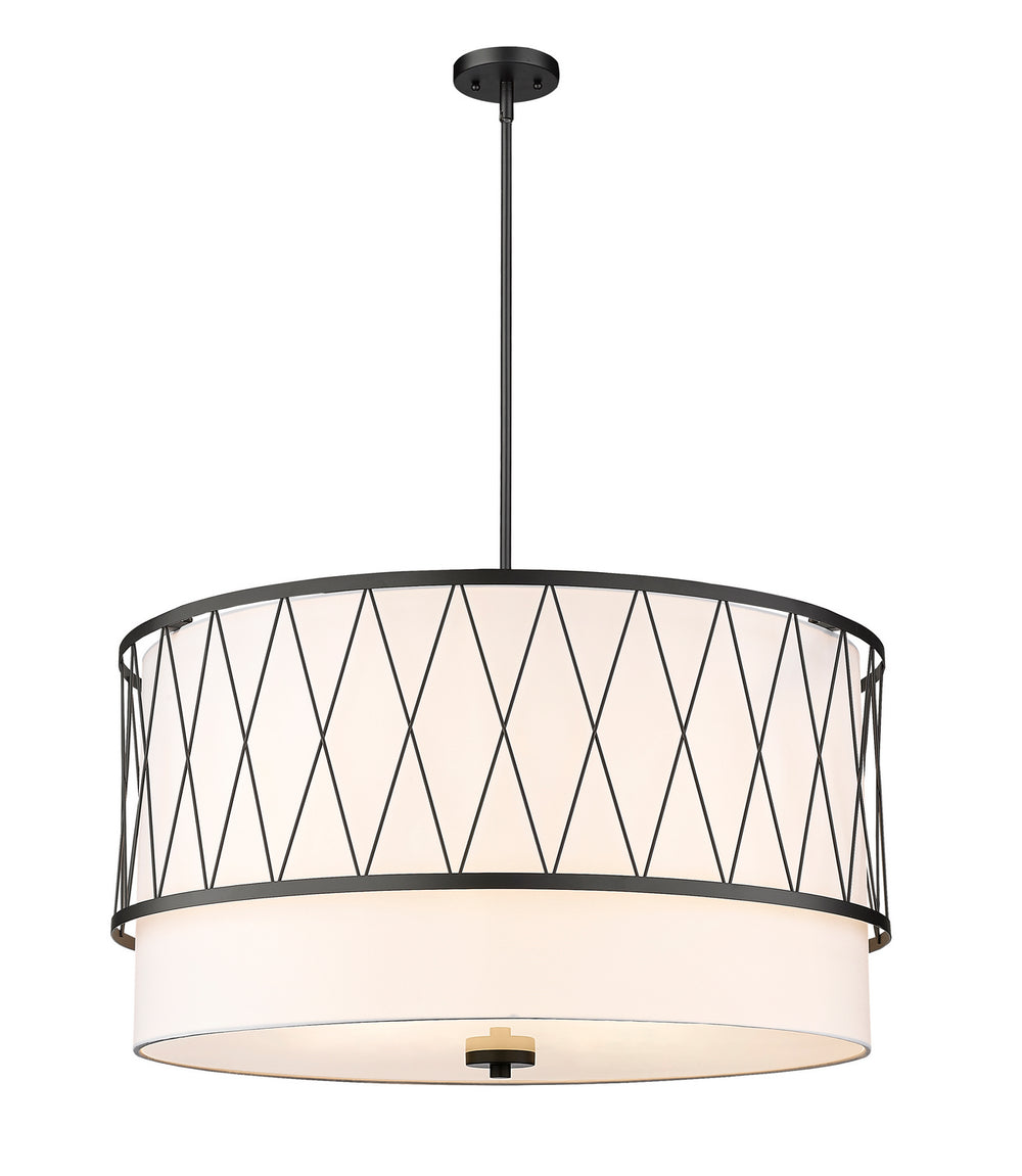 Z-Lite Canada - Five Light Pendant - Dalton - Matte Black- Union Lighting Luminaires Decor
