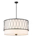 Z-Lite Canada - Five Light Pendant - Dalton - Matte Black- Union Lighting Luminaires Decor