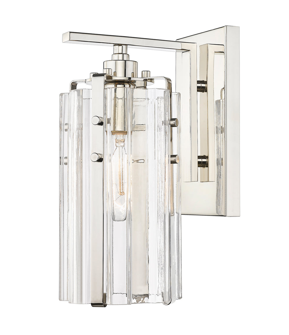 Z-Lite Canada - One Light Wall Sconce - Alverton - Polished Nickel- Union Lighting Luminaires Decor