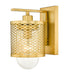 Z-Lite Canada - One Light Wall Sconce - Kipton - Rubbed Brass- Union Lighting Luminaires Decor