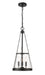 Z-Lite Canada - Three Light Pendant - Prescott - Matte Black- Union Lighting Luminaires Decor