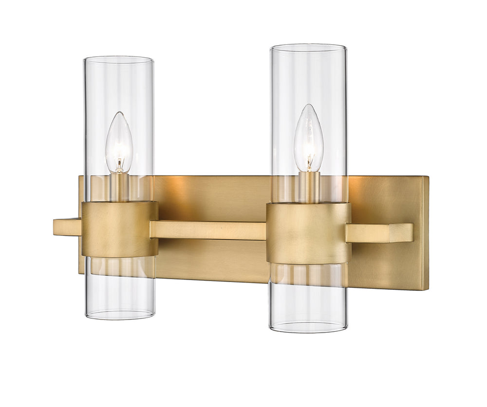 Z-Lite Canada - Two Light Vanity - Lawson - Rubbed Brass- Union Lighting Luminaires Decor