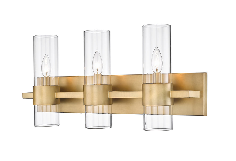 Z-Lite Canada - Three Light Vanity - Lawson - Rubbed Brass- Union Lighting Luminaires Decor