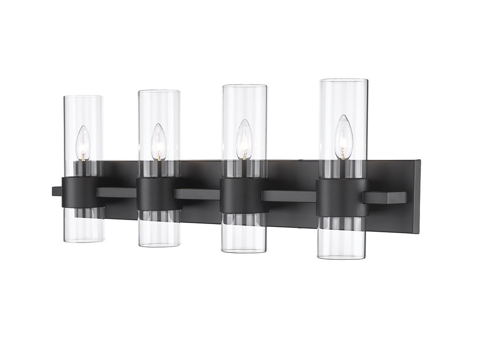 Z-Lite Canada - Four Light Vanity - Lawson - Matte Black- Union Lighting Luminaires Decor