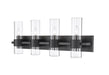 Z-Lite Canada - Four Light Vanity - Lawson - Matte Black- Union Lighting Luminaires Decor