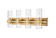 Z-Lite Canada - Four Light Vanity - Lawson - Rubbed Brass- Union Lighting Luminaires Decor