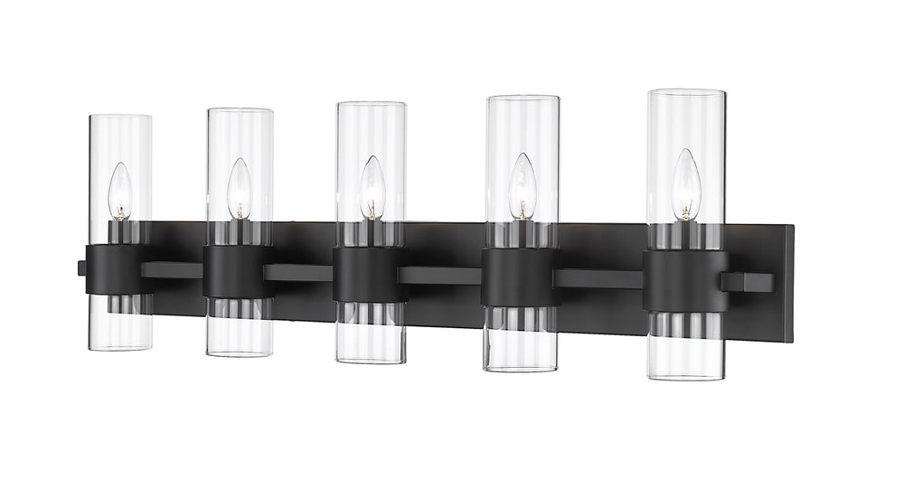 Z-Lite Canada - Five Light Vanity - Lawson - Matte Black- Union Lighting Luminaires Decor