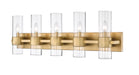 Z-Lite Canada - Five Light Vanity - Lawson - Rubbed Brass- Union Lighting Luminaires Decor