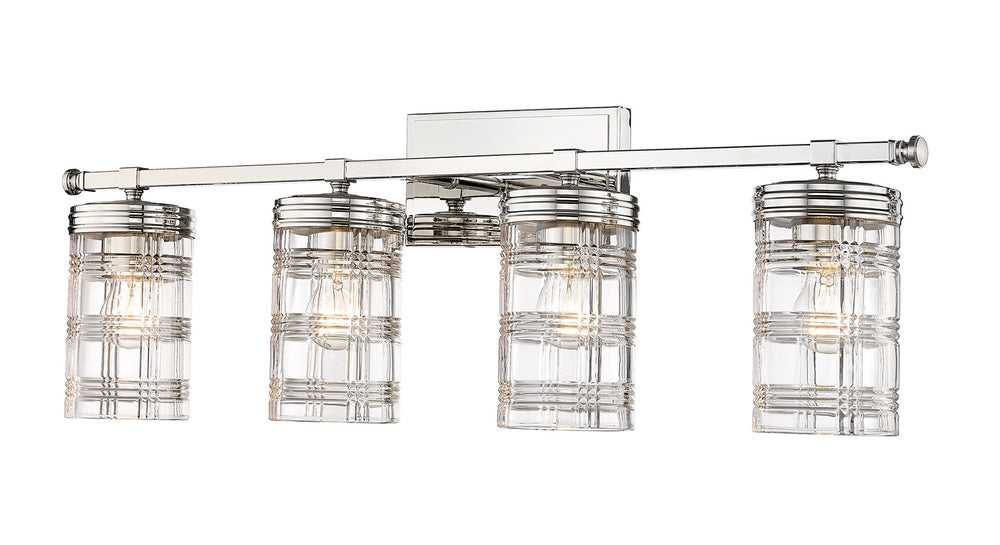 Z-Lite Canada - Four Light Vanity - Archer - Polished Nickel- Union Lighting Luminaires Decor