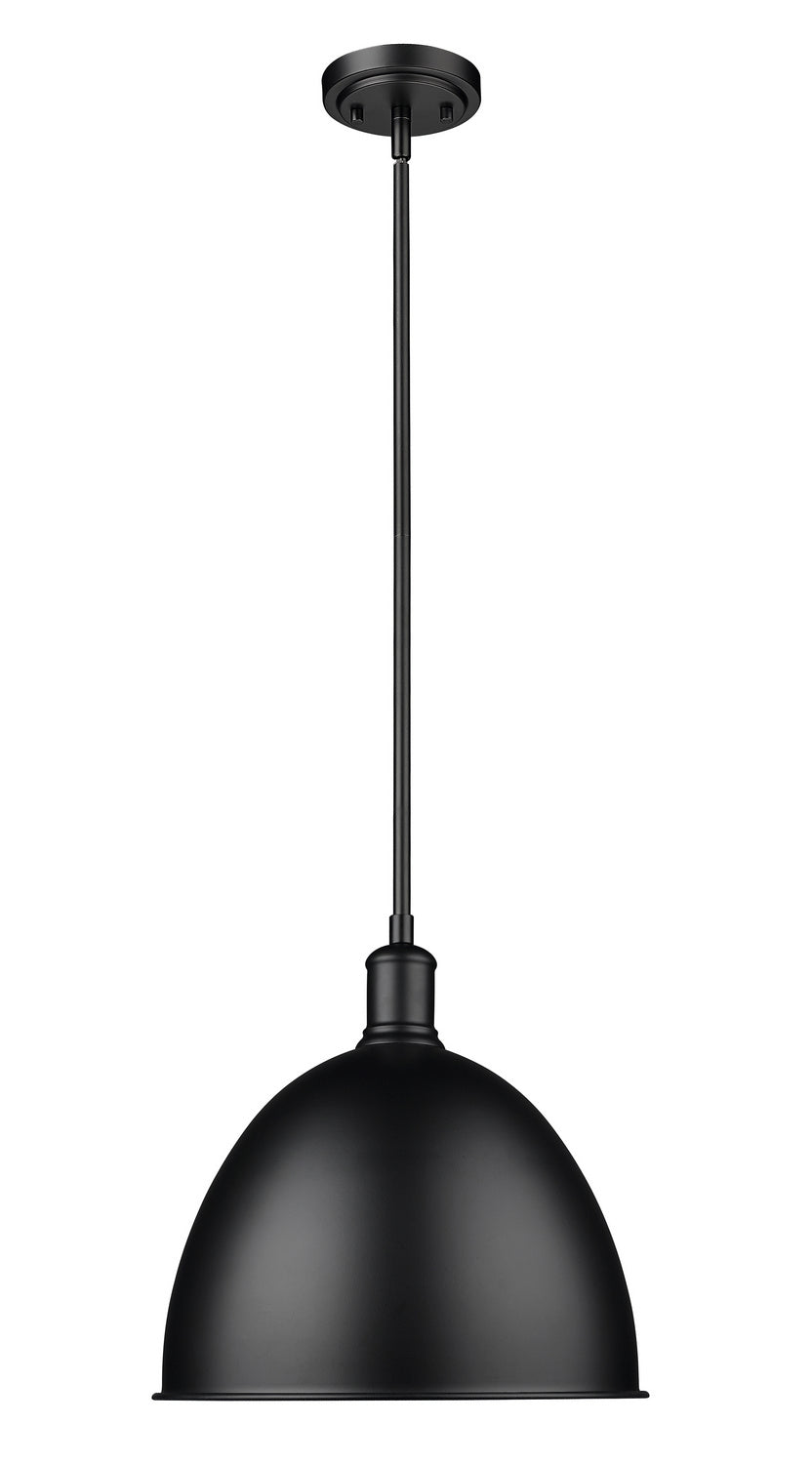 Z-Lite Canada - One Light Pendant - Sawyer - Matte Black- Union Lighting Luminaires Decor