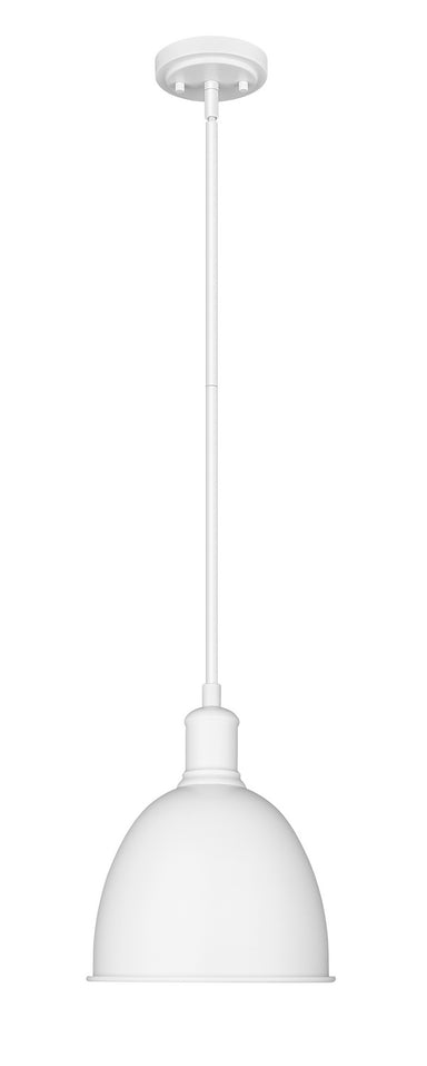 Z-Lite Canada - One Light Pendant - Sawyer - Satin White- Union Lighting Luminaires Decor