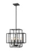 Z-Lite Canada - Four Light Chandelier - Titania - Matte Black- Union Lighting Luminaires Decor