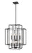 Z-Lite Canada - Eight Light Chandelier - Titania - Matte Black- Union Lighting Luminaires Decor